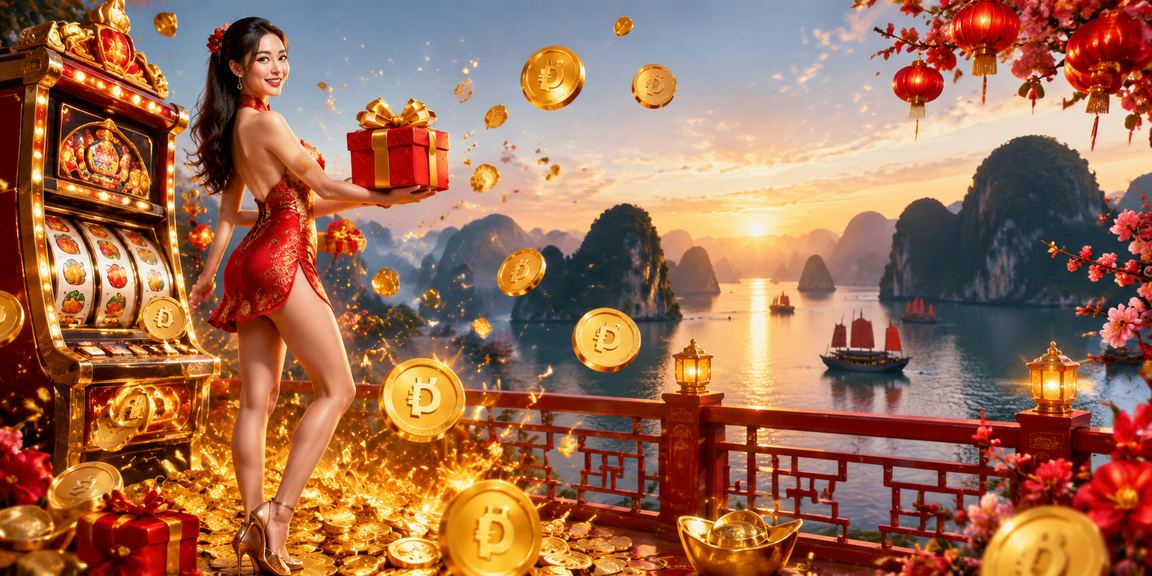 Khung cảnh giải trí slot game tết tại Hạ Long trên nền tảng 50th